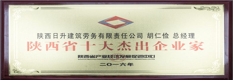 陜西省十大杰出企業家