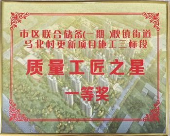【臻誠快訊】集團子公司日升勞務參建的馬北村更新項目榮獲表彰